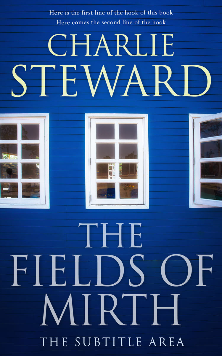 2D view of Premade Literary Fiction Book Cover - Catalina Blue