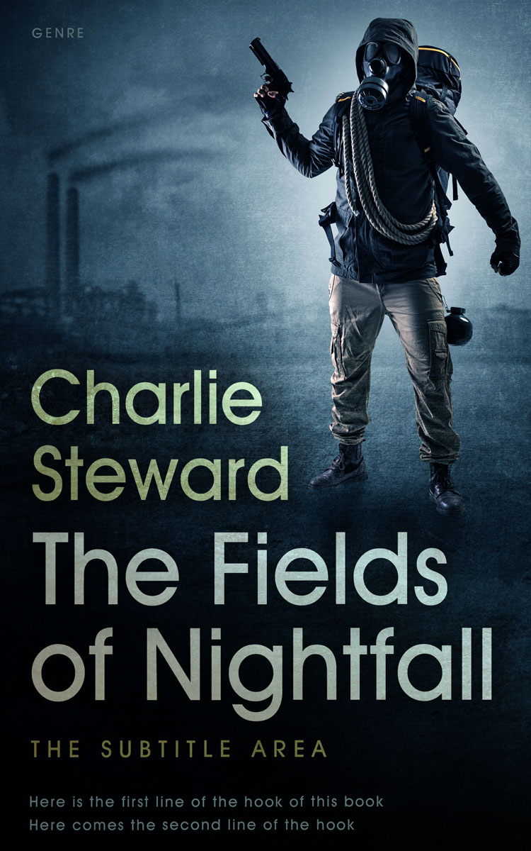 2D view of Premade Apocalyptica Book Cover - Ebony