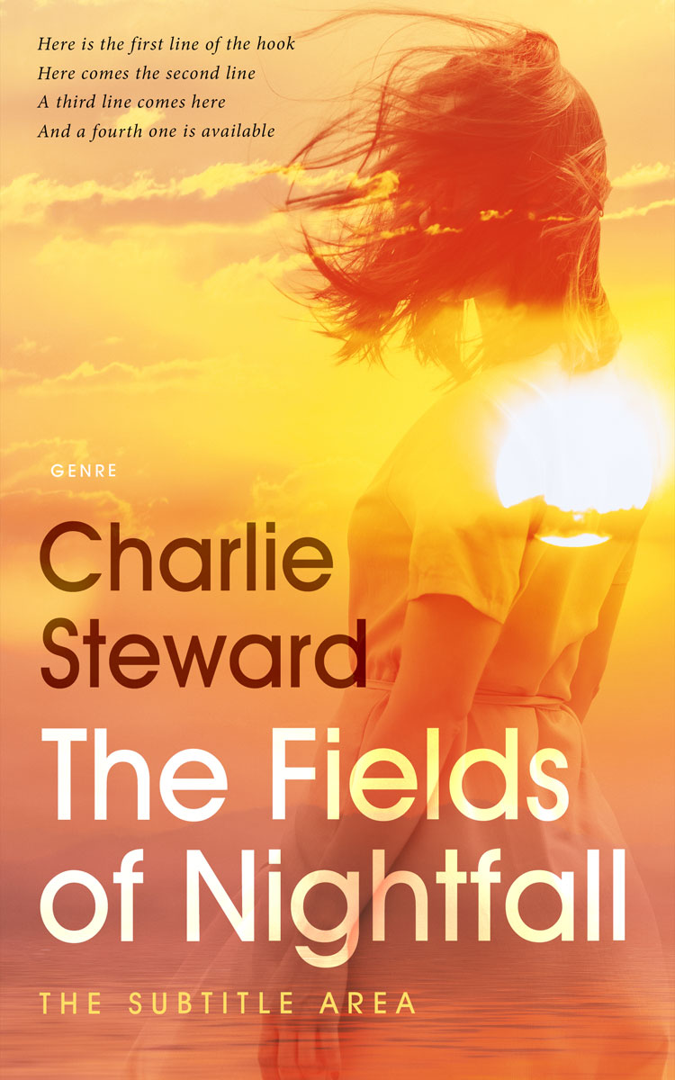 2D view of Premade Romance Book Cover - Burnt Sienna