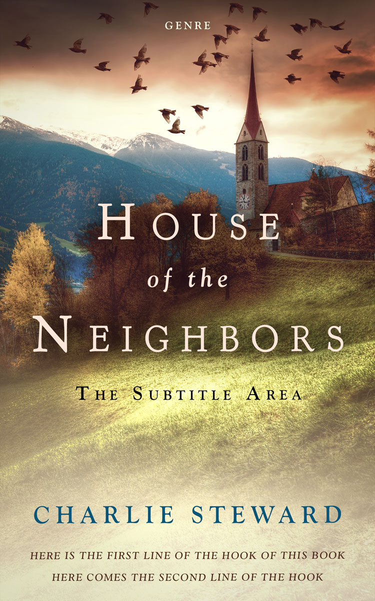 2D view of Premade Literary Fiction Book Cover - Indian Khaki