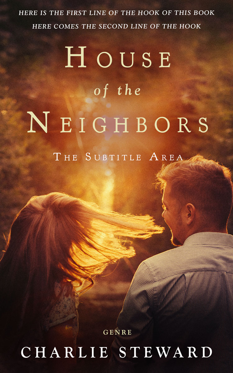 2D view of Premade Romance Book Cover - Cocoa Bean