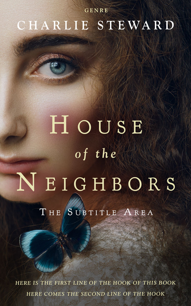 2D view of Premade Literary Fiction Book Cover - Cocoa Brown