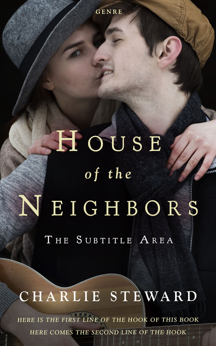 2D view of Premade Romance Book Cover - Cod Gray