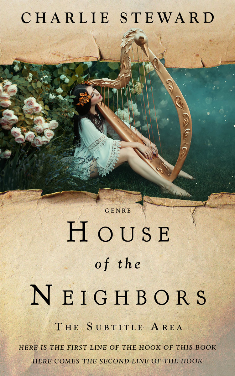 2D view of Premade Fantasy Book Cover - Yuma