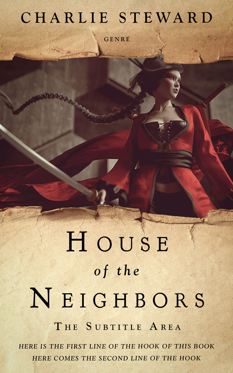 2D view of Premade Fantasy Book Cover - Pavlova