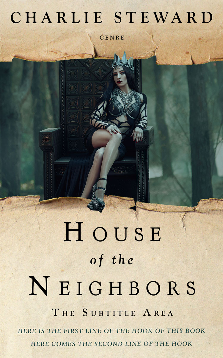 2D view of Premade Fantasy Book Cover - Akaroa