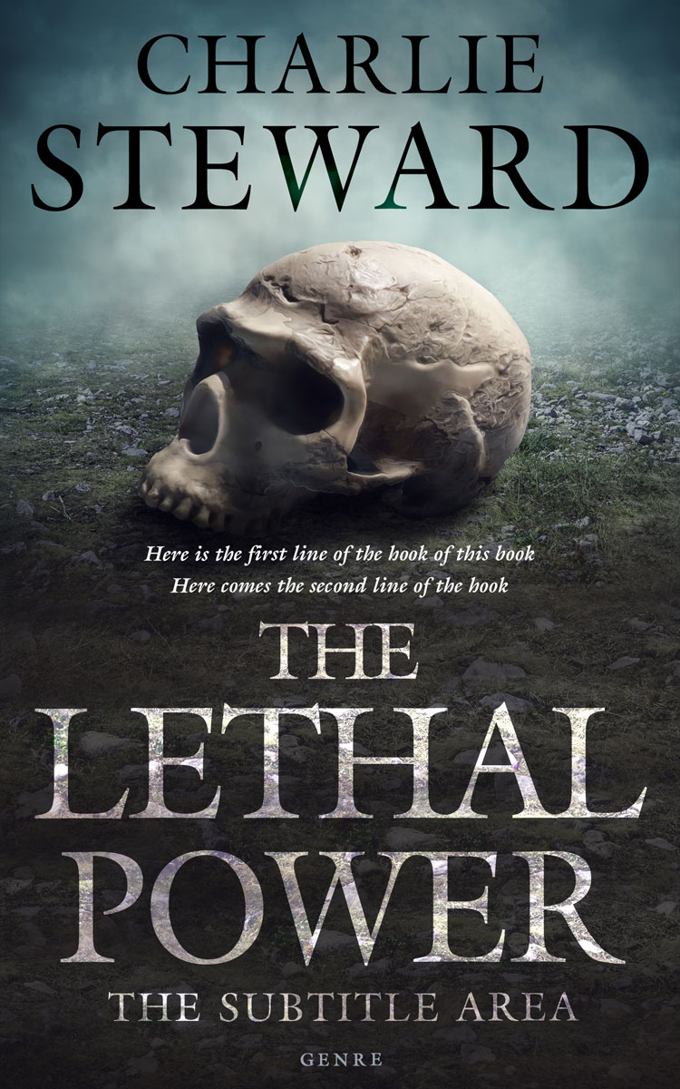 2D view of Premade Mystery & Thriller & Suspense Book Cover - Outer Space