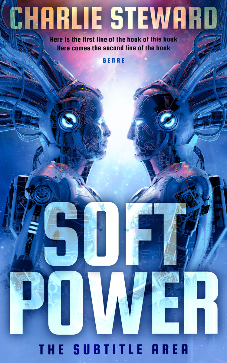 2D view of Premade Science Fiction Book Cover - St Tropaz