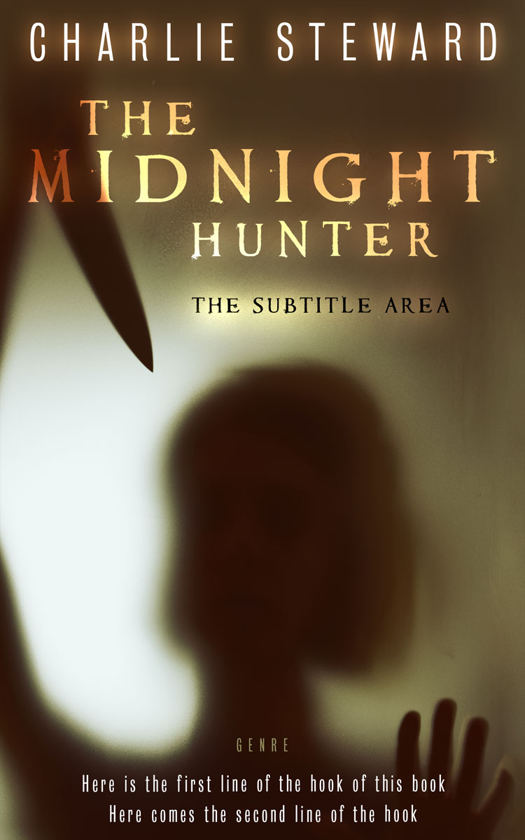 2D view of Premade Mystery & Thriller & Suspense Book Cover - Metallic Bronze