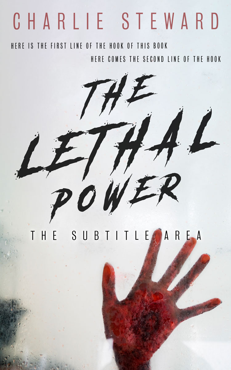 2D view of Premade Horror Book Cover - Iron