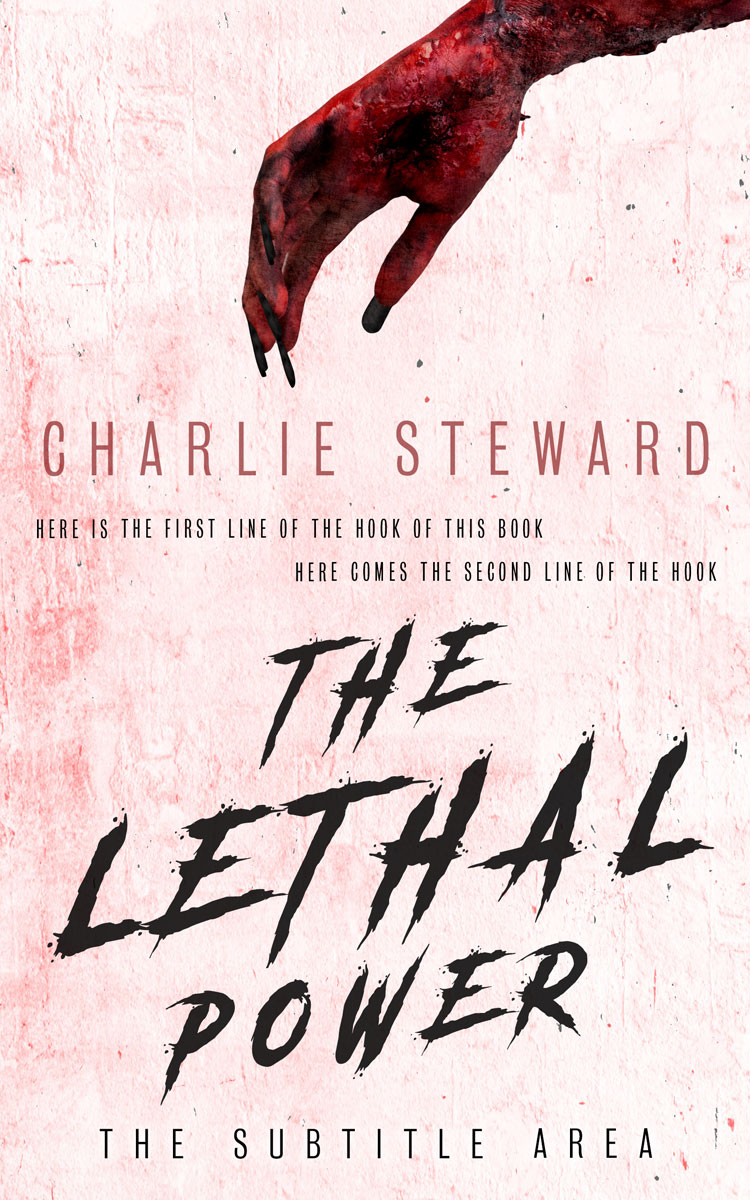 2D view of Premade Horror Book Cover - Linen