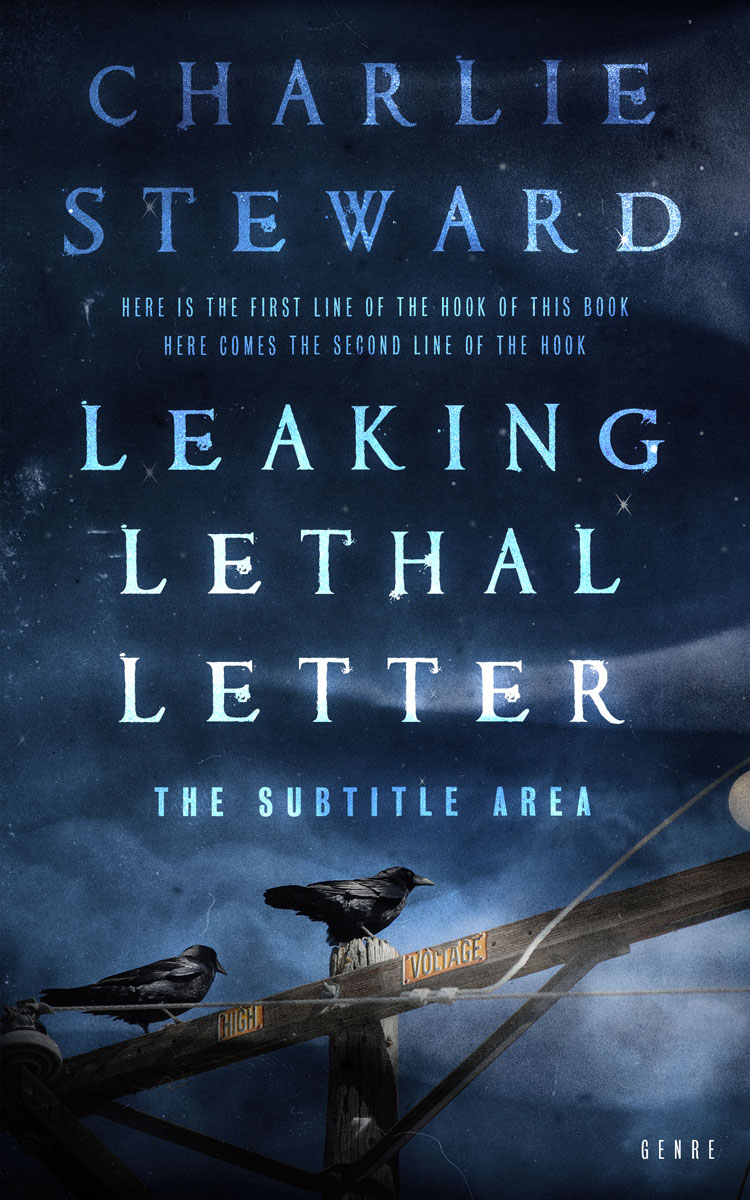 2D view of Premade Horror Book Cover - Big Stone