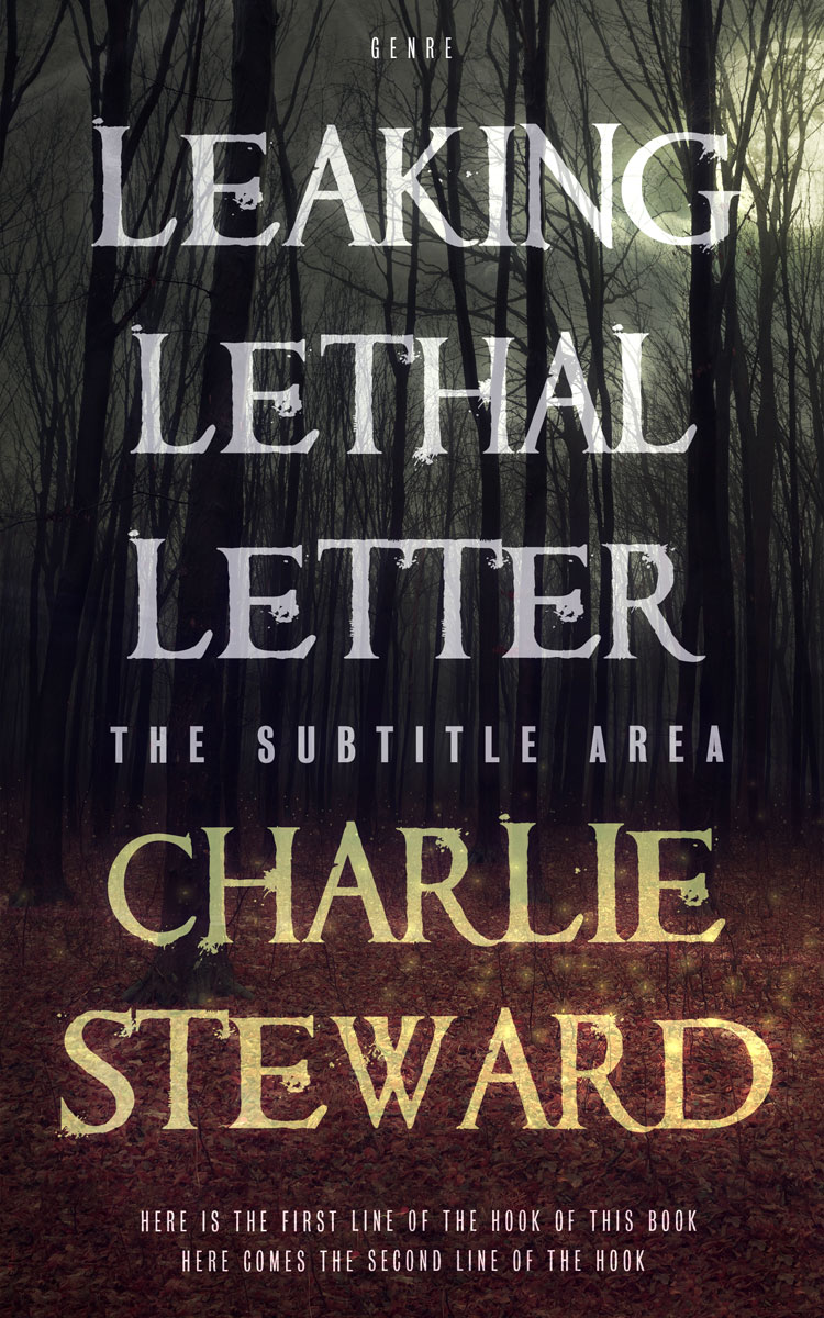 2D view of Premade Mystery & Thriller & Suspense Book Cover - Thunder