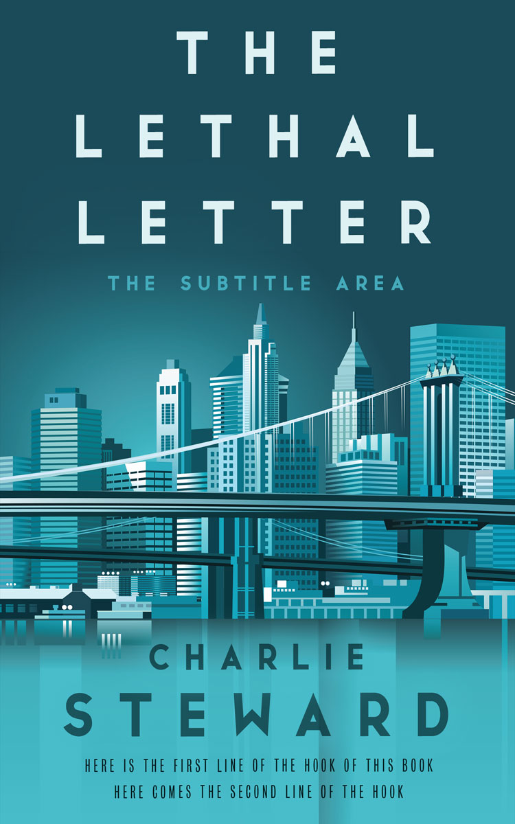 2D view of Premade Mystery & Thriller & Suspense Book Cover - Nile Blue