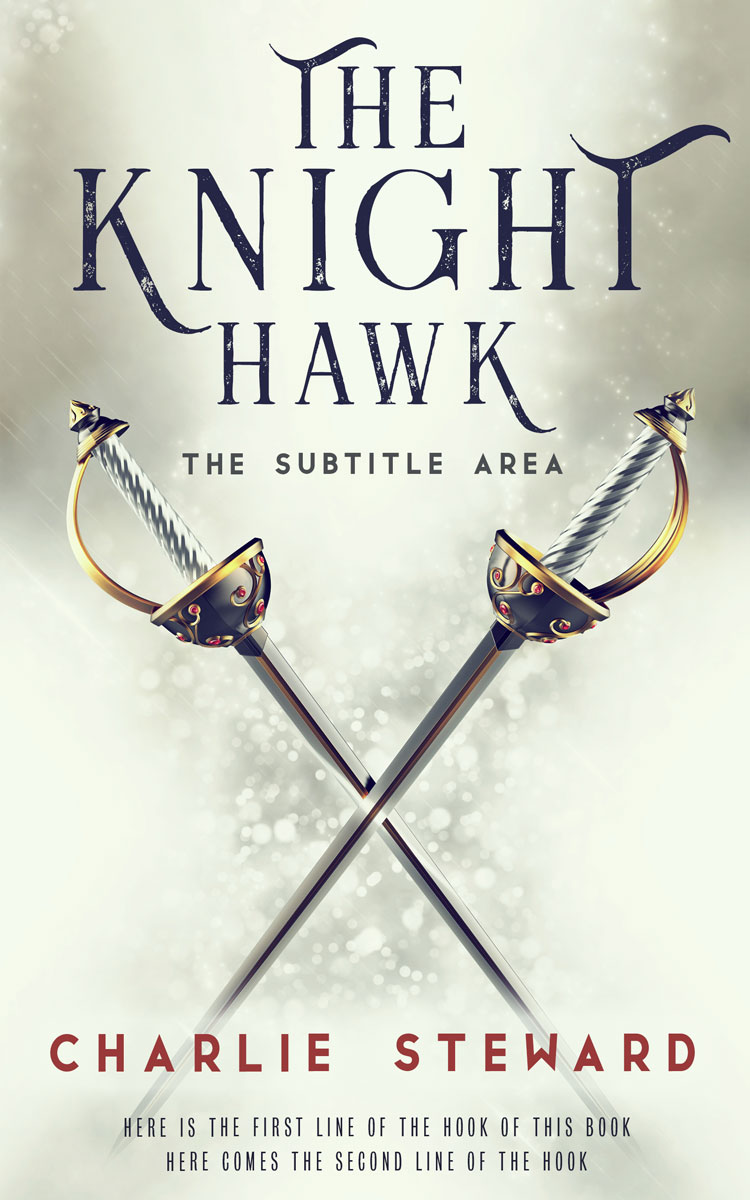 2D view of Premade Fantasy Book Cover - Periglacial Blue