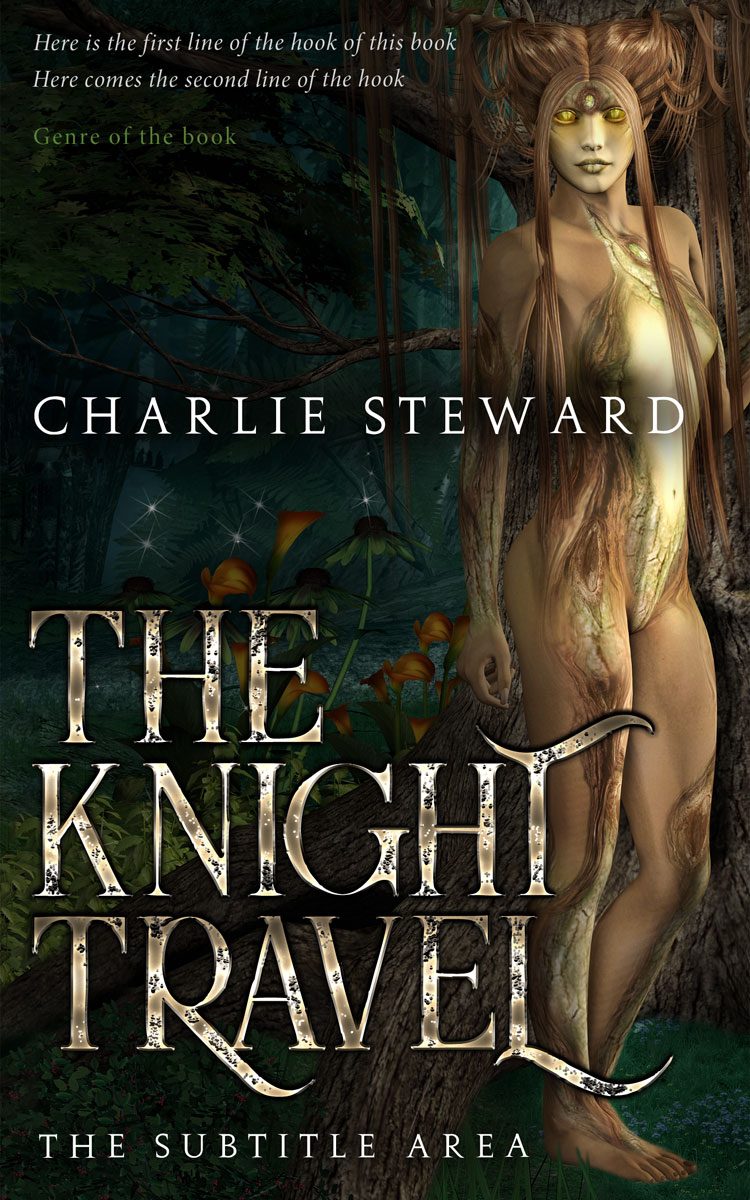 2D view of Premade Fantasy Book Cover - Rangoon Green