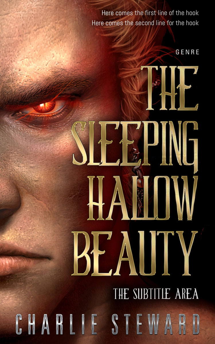 2D view of Premade Horror Book Cover - Coffee Bean