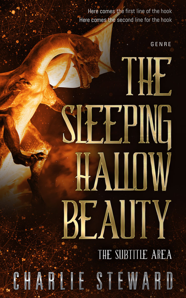 2D view of Premade Fantasy Book Cover - Twine