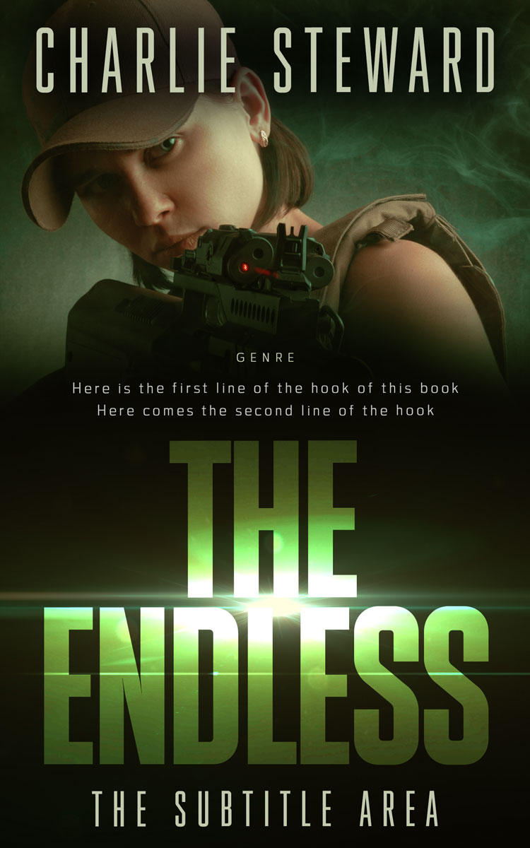 2D view of Premade Teen & Young Adult Book Cover - Black Olive