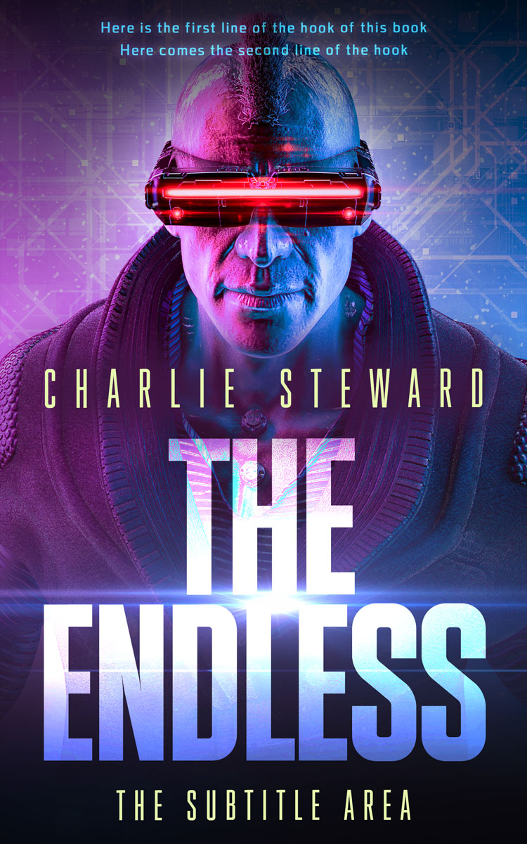 2D view of Premade Science Fiction Book Cover - Port Gore