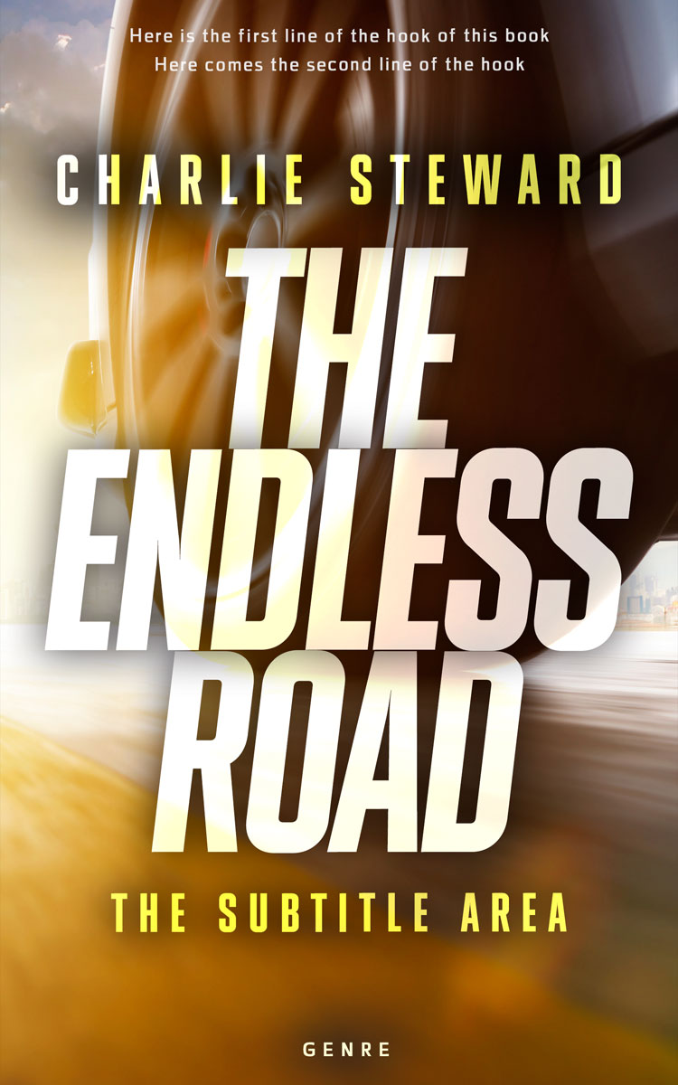 2D view of Premade Action & Adventure Book Cover - Potters Clay