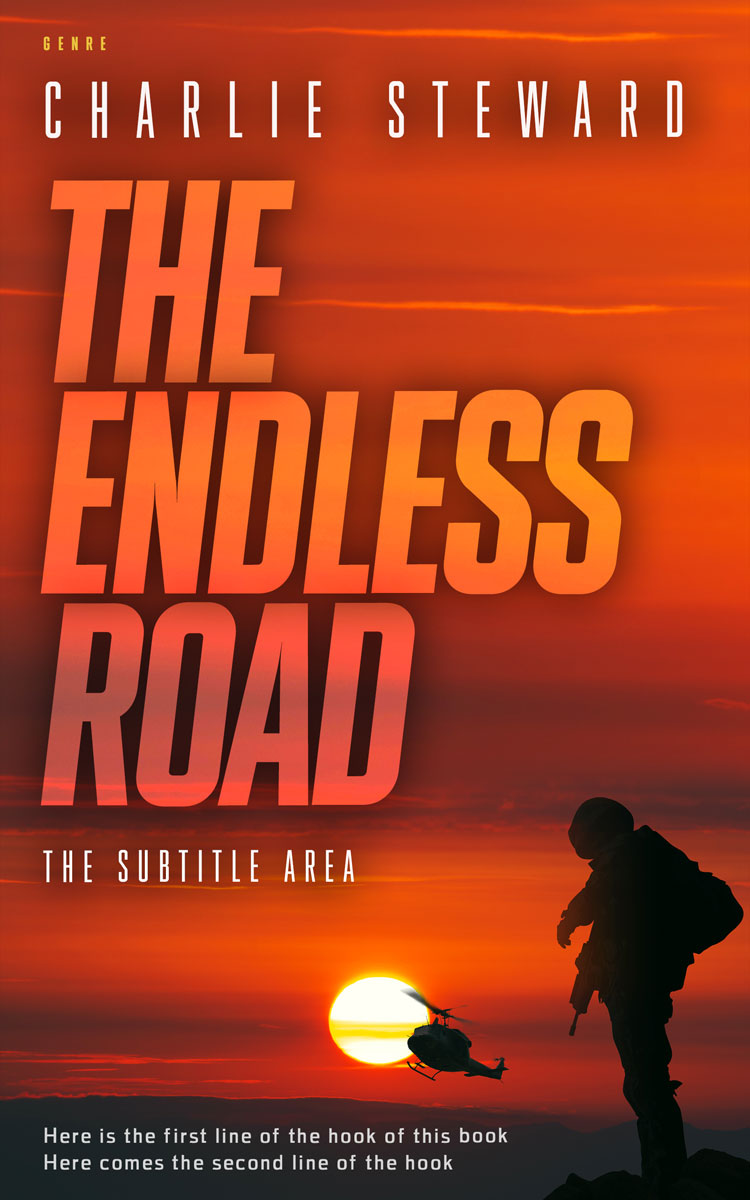 2D view of Premade Apocalyptica Book Cover - Orange Roughy