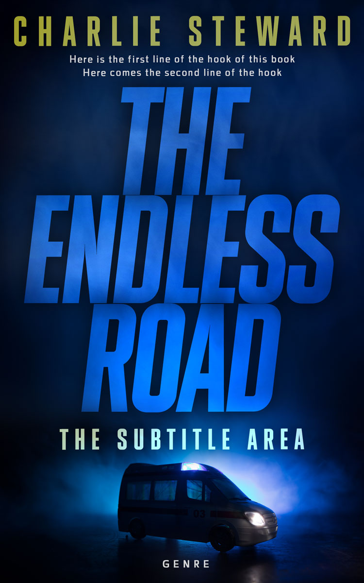 2D view of Premade Action & Adventure Book Cover - Black Pearl