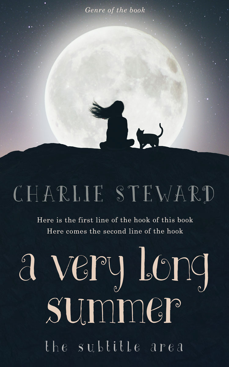 2D view of Premade Surreal Book Cover - Ebony Clay