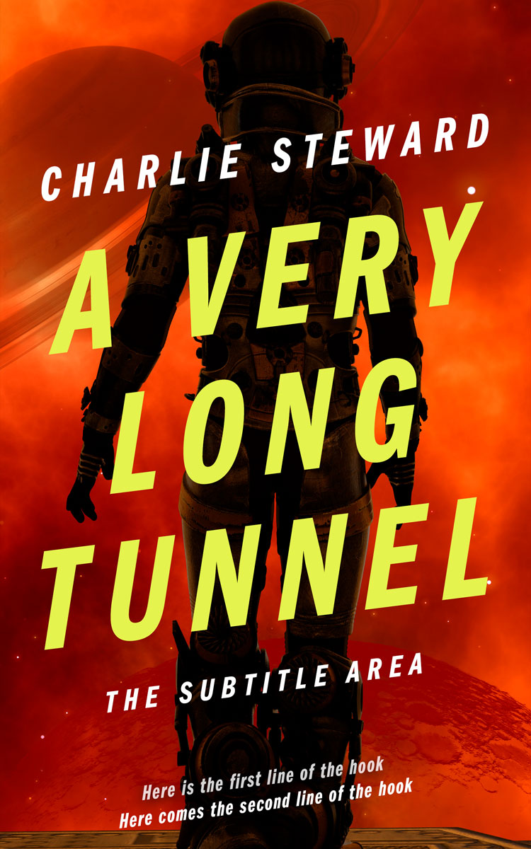 2D view of Premade Science Fiction Book Cover - Asphalt