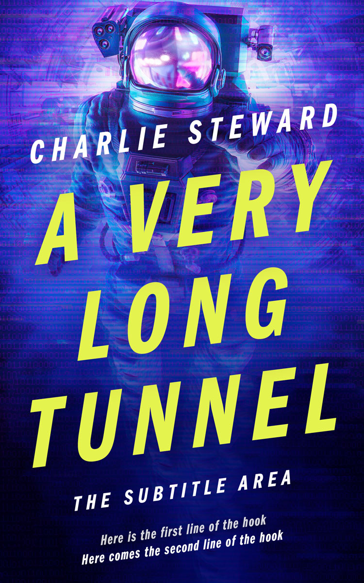 2D view of Premade Science Fiction Book Cover - Jacksons Purple