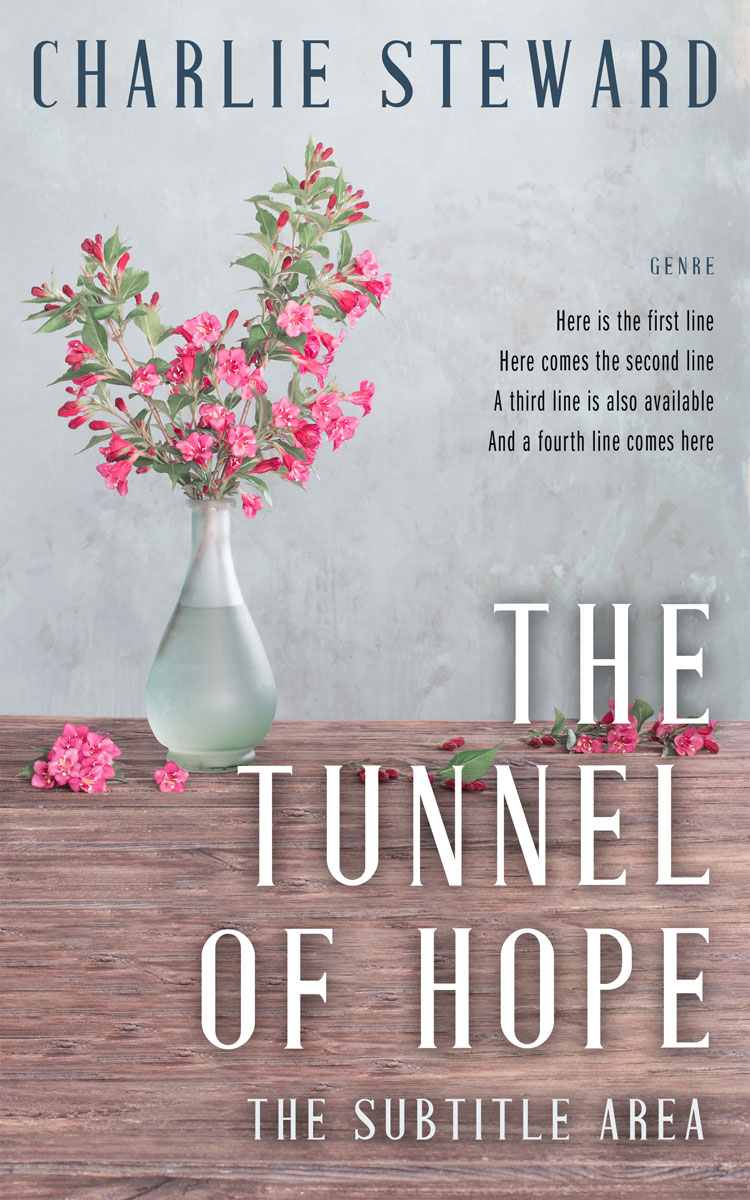 2D view of Premade Literary Fiction Book Cover - Pink Swan