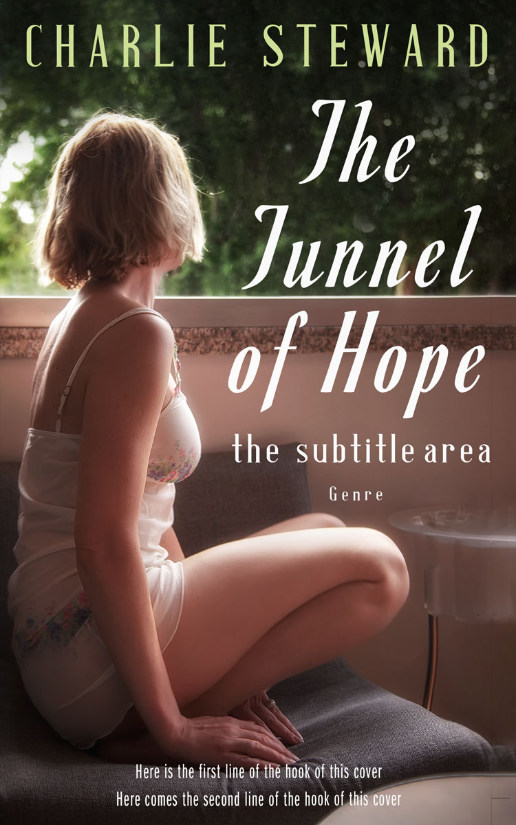 2D view of Premade Romance Book Cover - English Walnut