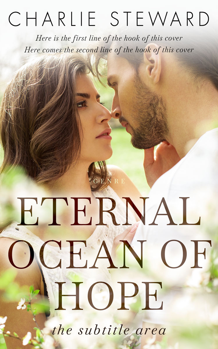 2D view of Premade Romance Book Cover - White Rock