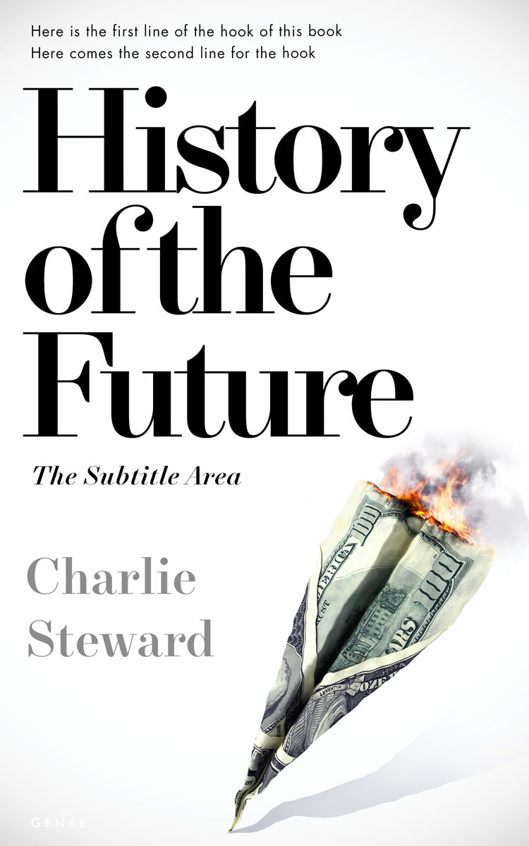 2D view of Premade Business Book Cover - Quill Gray