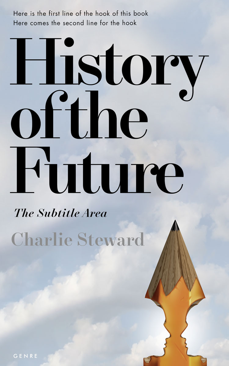 2D view of Premade Business Book Cover - Ghost