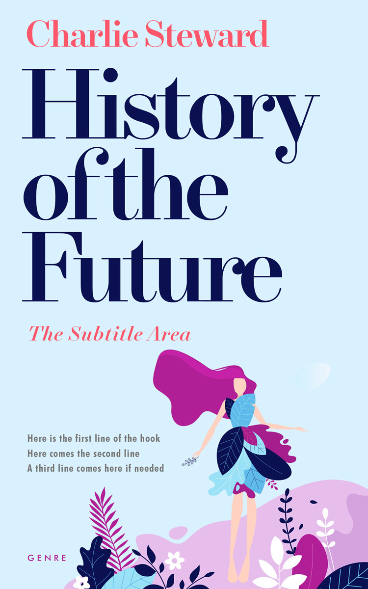 2D view of Premade Chick Lit Book Cover - White Ice