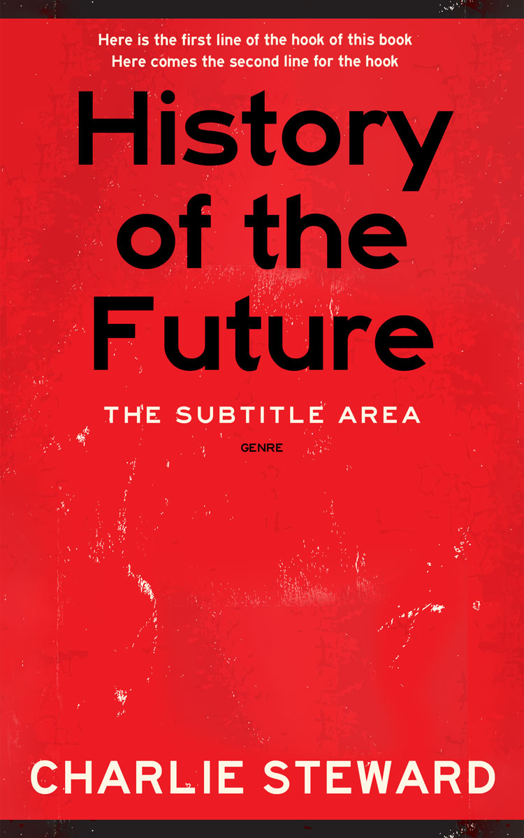 2D view of Premade Mystery & Thriller & Suspense Book Cover - Alizarin Crimson