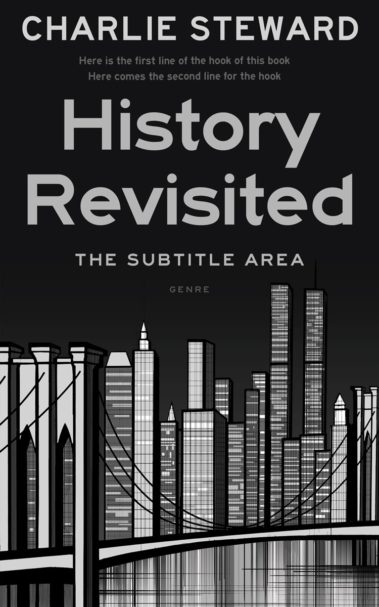 2D view of Premade Mystery & Thriller & Suspense Book Cover - Silver