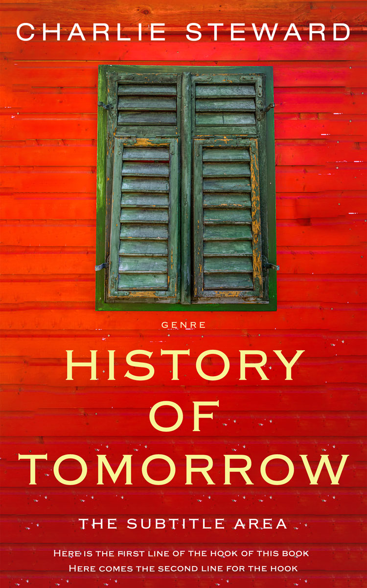 2D view of Premade Literary Fiction Book Cover - Milano Red