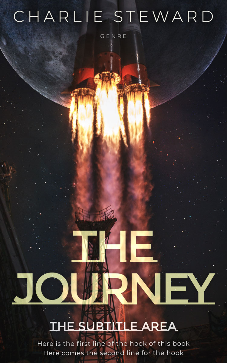 2D view of Premade Science Fiction Book Cover - Thunder