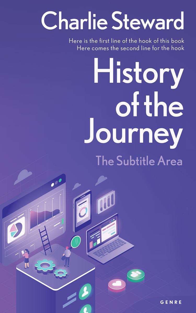 2D view of Premade Business Book Cover - Butterfly Bush