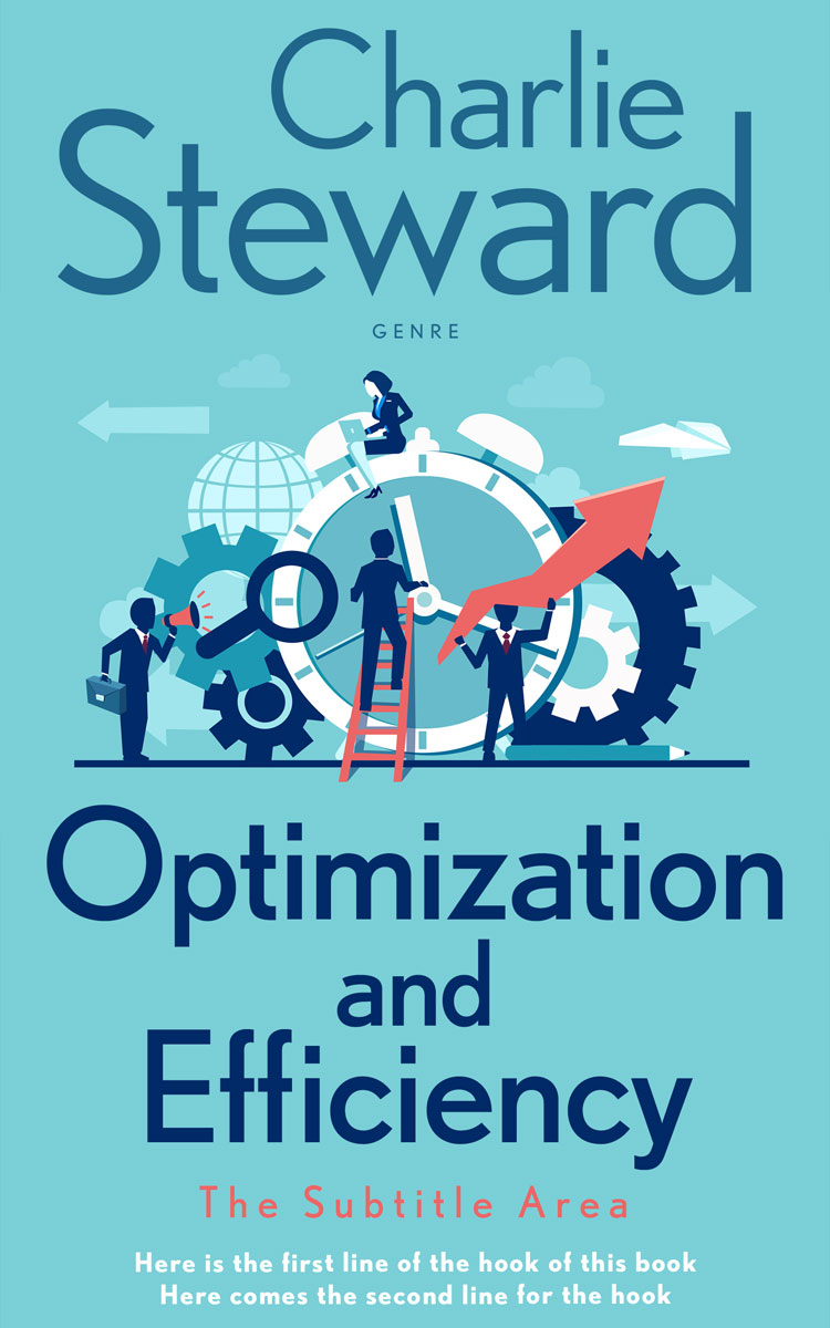 2D view of Premade Business Book Cover - Bermuda