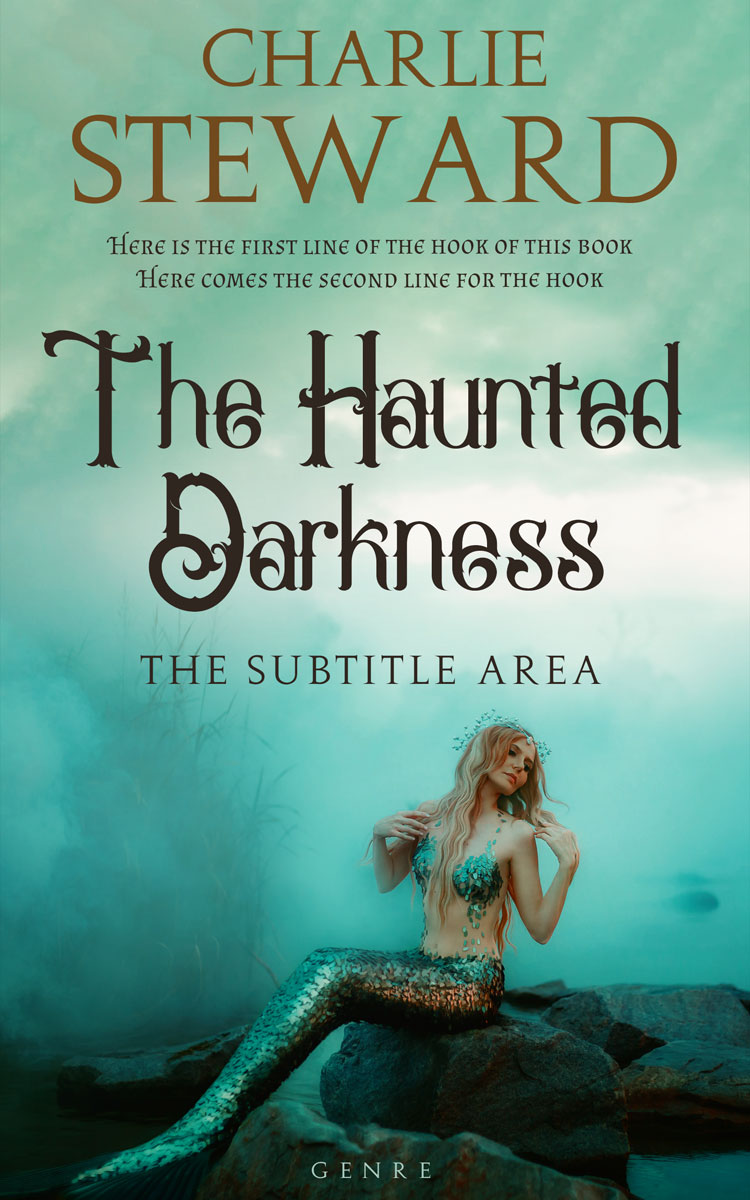 2D view of Premade Fantasy Book Cover - Neptune