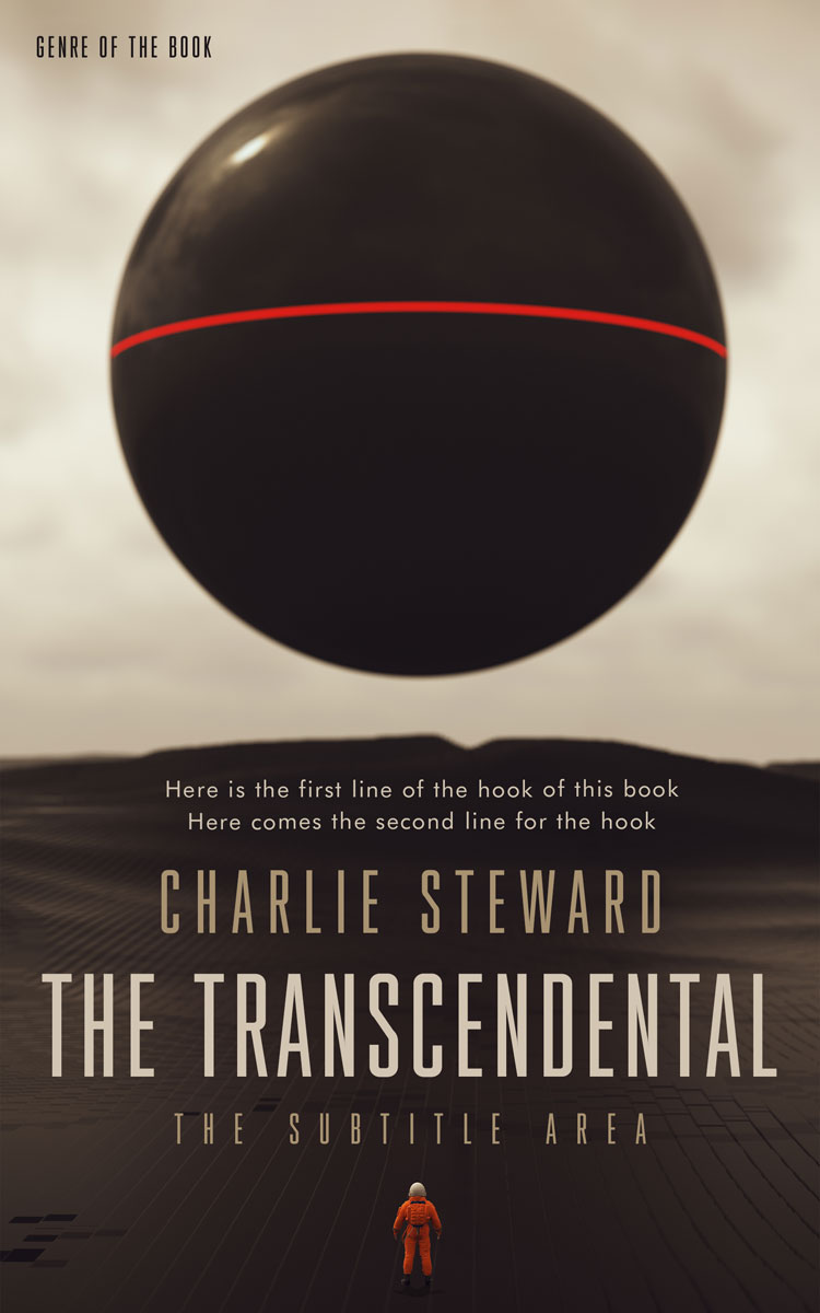 2D view of Premade Apocalyptica Book Cover - Cocoa Brown