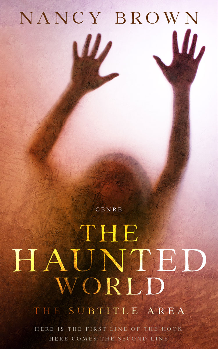 2D view of Premade Horror Book Cover - Cavern Pink