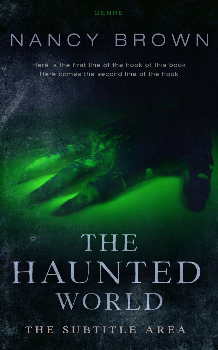 2D view of Premade Horror Book Cover - Black Bean