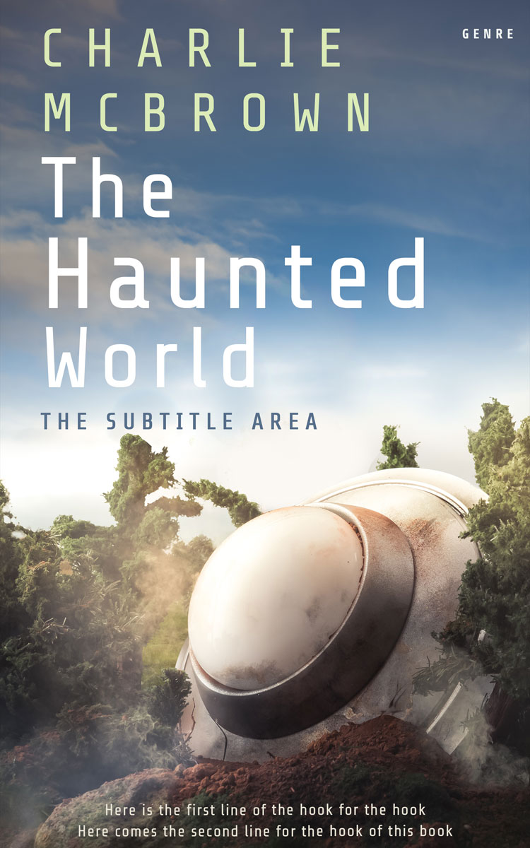 2D view of Premade Science Fiction Book Cover - Nevada