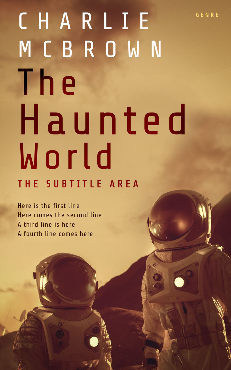 2D view of Premade Science Fiction Book Cover - Twine