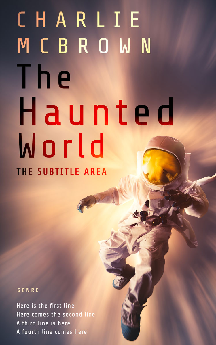 2D view of Premade Science Fiction Book Cover - Russett