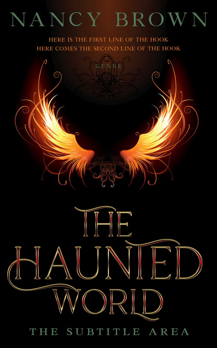 2D view of Premade Fantasy Book Cover - Night Rider